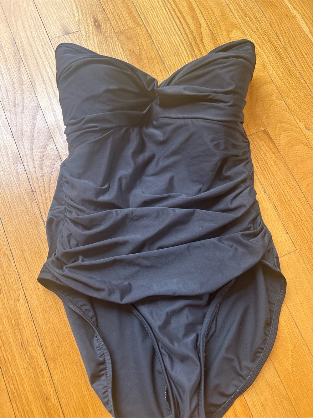 Miraclesuit Black Ruched One-Piece Swimsuit